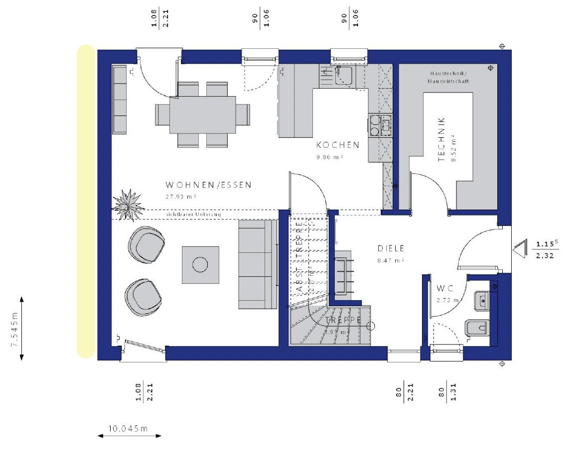 Grundriss EG Beispiel Grundriss EG Beispiel