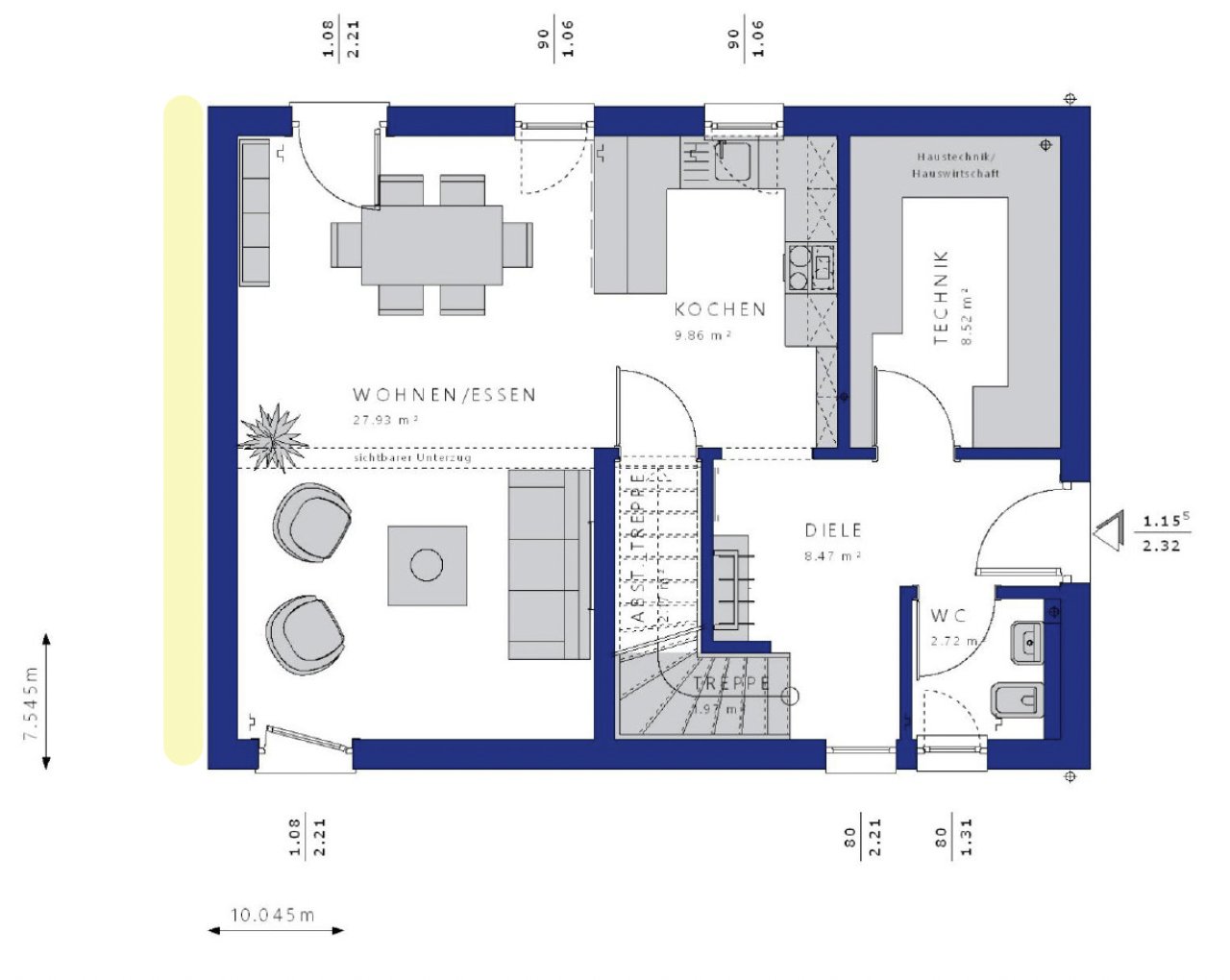 Grundriss EG Beispiel Grundriss EG Beispiel