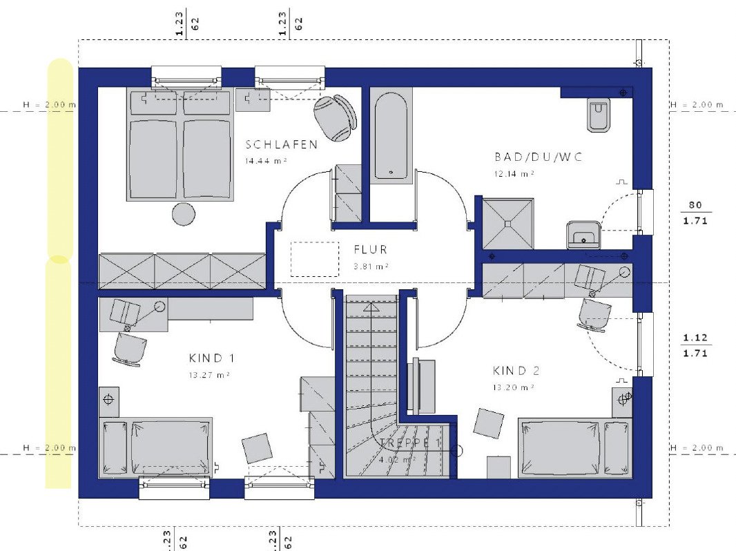 Grundriss OG Beispiel Grundriss OG Beispiel