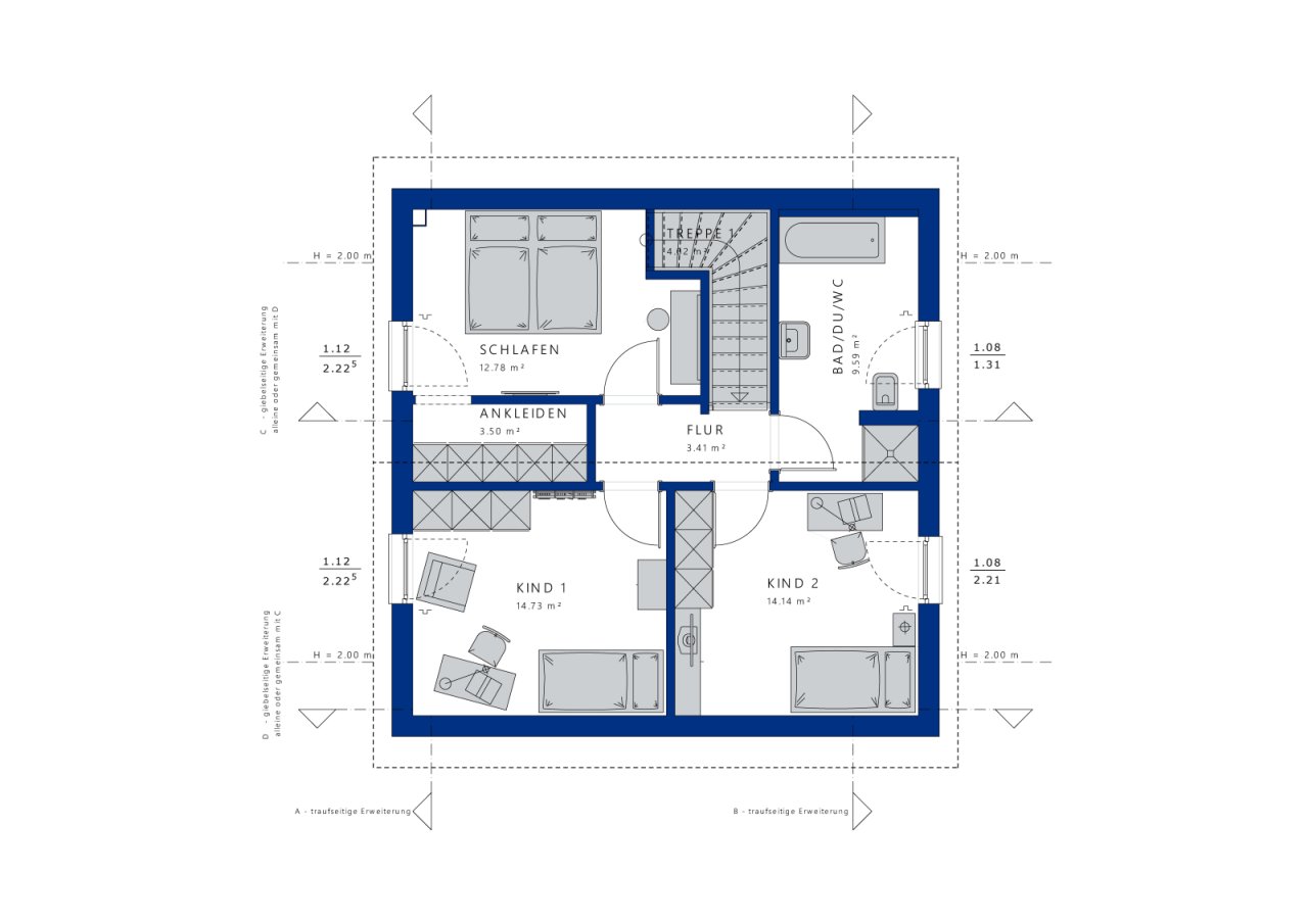 Planungsbeispiel OG Planungsbeispiel OG